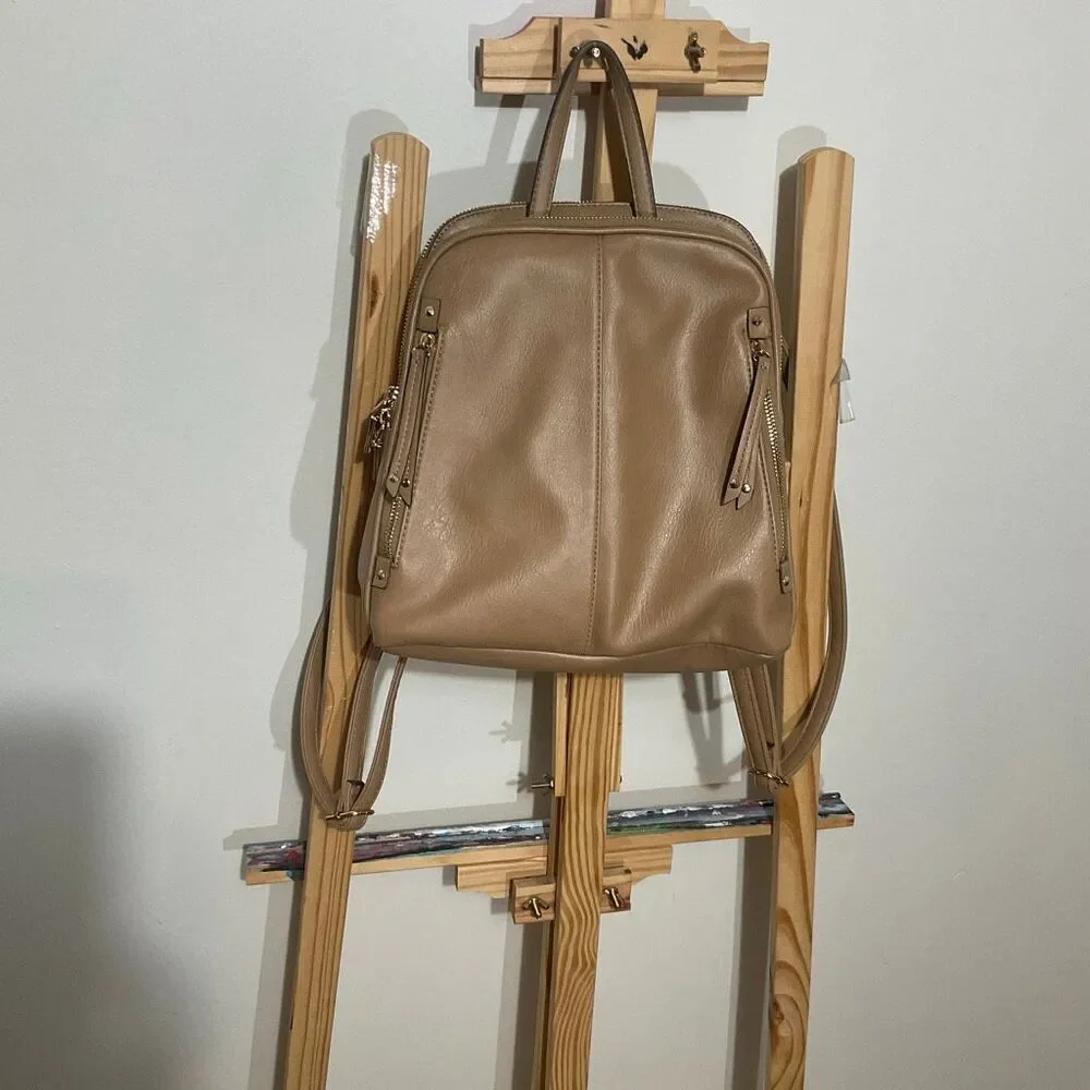 I.N.C International Concepts Giigi Backpack faux leather tan